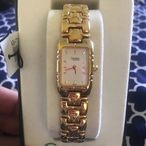 NWT Carvelle by Bulova Woman’s Gold Watch